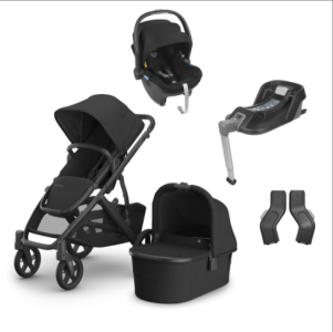 UPPAbaby Vista V3 Ultimate Bundle with Mesa/MaxiCosi/Cybex plus Footmuff, Bag, Mittens & Cup Holder "Jake"